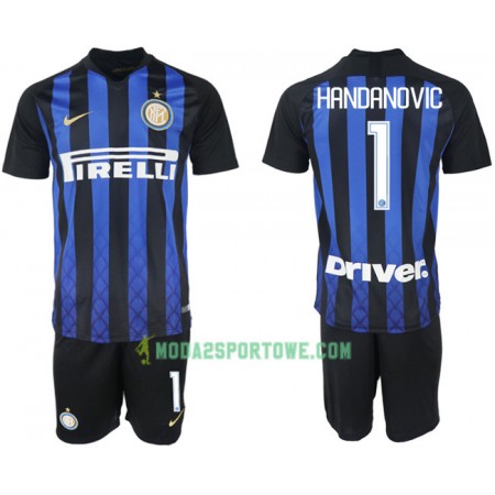 Koszulka Inter Mediolan HANDANOVIC 1 Dziecięcy Domowe Stroje Piłkarskie 2018/19 Krótki Rękaw